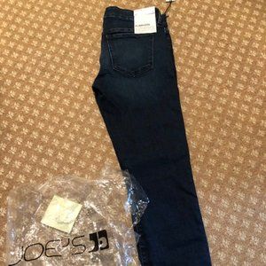 JOE's mid rise skinny ankle dark jeans